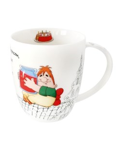 Кружка Малыш и Карлсон 420мл фарфор дизайн 4 Quinsberry