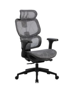 Кресло CS-MC555-GY, на колесиках, сетка, серый Cactus