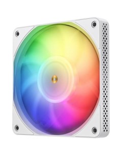 Вентилятор HF1215 120мм, 4-pin, 1800об/мин, 18.6 - 29.7 дБ, RGB, белый, Ret Jonsbo