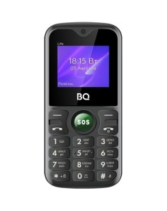 Сотовый телефон BQ Life 1853, черный/зеленый Bq