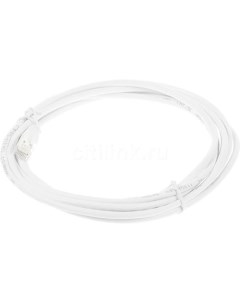 Патч-корд LanMaster вилка RJ-45, вилка RJ-45, кат.5E, ПВХ, 3м, белый Lanmaster
