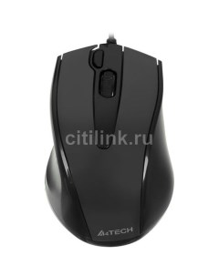 Мышь проводная V-Track Padless N-500F, оптическая, USB, 1200dpi, черный A4tech