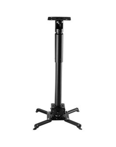 Кронштейн для проектора PR35A, до 35кг, потолочный, поворотно-выдвижной и наклонный, черный Wize