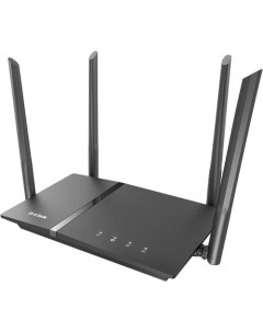 Wi-Fi роутер D-Link DIR-1260/RU/R1A, Wi-Fi 5, AC1200, 2.4/5ГГц, 4 LAN, 1xUSB, черный D-link