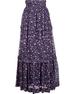 Etoile ярусная юбка с цветочным принтом 36 фиолетовый Etoile