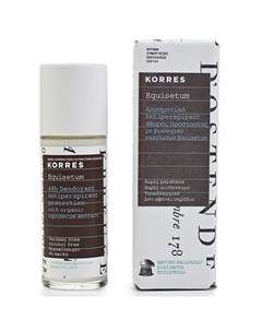 Дезодорант антиперспирант с экстрактом хвоща интенсивная защита для чувствительной кожи 48 часов 30  Korres