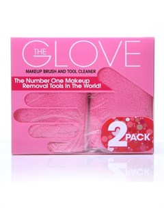 Перчатки для снятия макияжа 2 шт розовый 006067 Makeup eraser