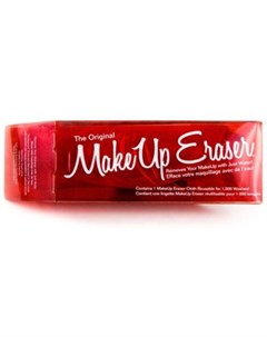 Салфетка для снятия макияжа красная 000273 Makeup eraser