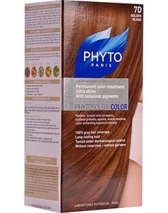 Фитосольба Фитоколор краска для волос Золотистый блонд 7D Phyto