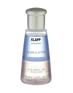 Clean active Средство для снятия макияжа c глаз 100 мл Klapp