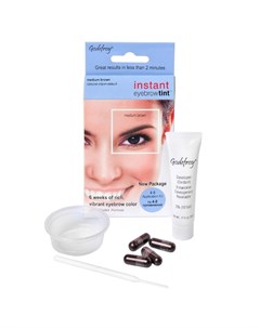 Eyebrow Tint Medium Brown Краска хна в капсулах для бровей набор 4 капсулы коричневый Godefroy