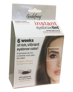 Eyebrow Tint Medium Brown Краска хна в капсулах для бровей набор 15 капсул коричневый Godefroy