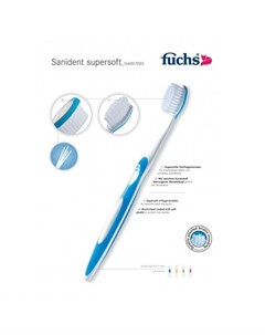 Sanident supersoft Зубная щетка очень мягкая Fuchs