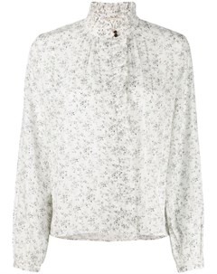 Vanessa bruno блузка с цветочным принтом 42 белый Vanessa bruno