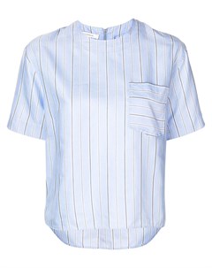 Cedric charlier полосатая блузка с короткими рукавами 40 синий Cedric charlier