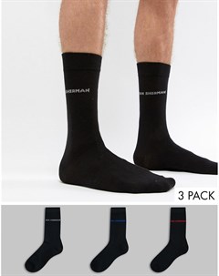Комплект из 3 пар черных носков Ben sherman
