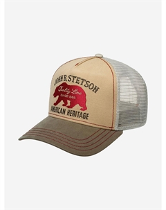 Бейсболка с сеточкой 7751101 TRUCKER CAP BEAR (бежевый), Бежевый Stetson