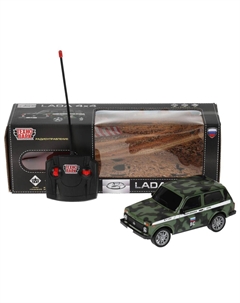 Машина металлическая LADA, LADA4X4-18L-MIL Технопарк