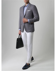 Пиджак кашемировый в клетку Kiton