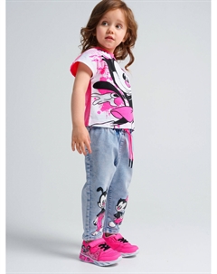 Брюки детские текстильные джинсовые для девочек Playtoday newborn-baby