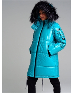 Пальто текстильное с полиуретановым покрытием для девочек Playtoday tween