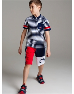 Сорочка трикотажная с воротником поло для мальчиков Playtoday tween