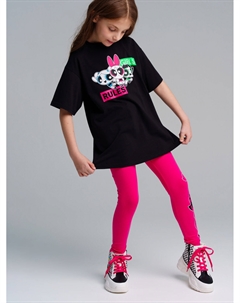 Комплект трикотажный для девочек: фуфайка (футболка), брюки (легинсы) Playtoday tween