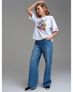 Брюки текстильные джинсовые для женщин Playtoday adults