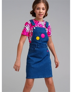 Сарафан текстильный джинсовый для девочек Playtoday tween