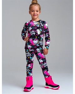 Термокомплект трикотажный для девочек: брюки, толстовка для эпизодического использования Playtoday kids