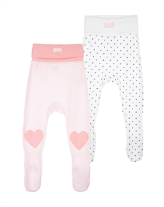 Ползунки детские трикотажные для девочек, 2 шт в комплекте Playtoday newborn-baby
