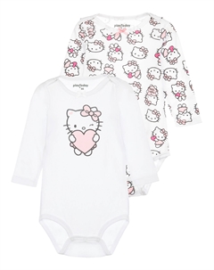 Боди детское трикотажное для девочек, 2 шт в комплекте Playtoday newborn-baby