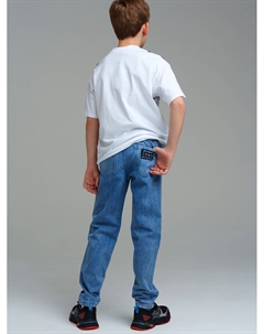 Брюки текстильные джинсовые для мальчиков Playtoday tween
