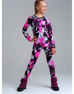 Термокомплект трикотажный для девочек: брюки, толстовка для эпизодического использования Playtoday tween