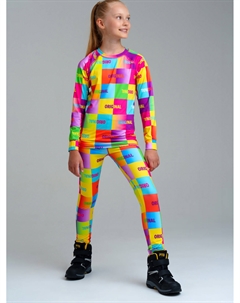 Термокомплект трикотажный для девочек: брюки, толстовка для эпизодического использования Playtoday tween