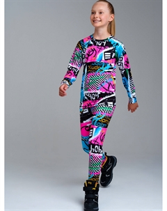 Термокомплект трикотажный для девочек: брюки, толстовка для эпизодического использования Playtoday tween