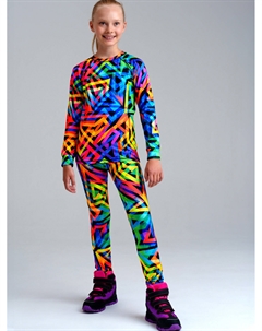 Термокомплект трикотажный для девочек: брюки, толстовка для эпизодического использования Playtoday tween