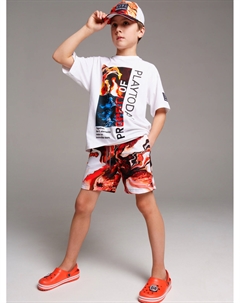 Шорты текстильные плавательные для мальчиков, длинные Playtoday tween