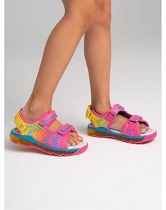 Сандалии с мигающим элементом flashlight для девочки Playtoday kids