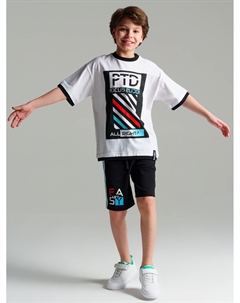 Комплект трикотажный для мальчиков: фуфайка (футболка), шорты Playtoday tween