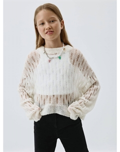 Шерстяной джемпер в стиле гранж для девочек Sela