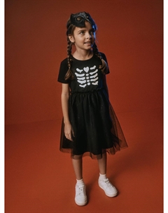 Платье со светящимся в темноте принтом Halloween для девочек Sela