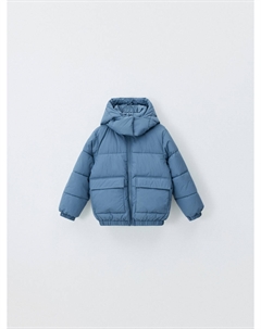 Короткая дутая куртка с капюшоном для девочек Sela