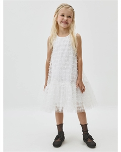 Новогоднее платье с бантиками для девочек Sela