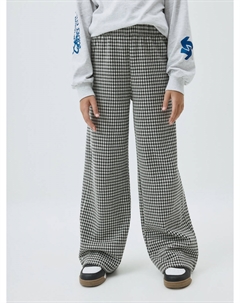 Прямые брюки в клетку для девочек Sela