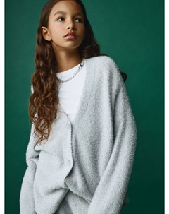 Вязаный кардиган с люрексом для девочек Sela