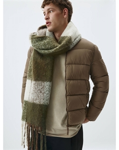 Объемный шарф в клетку Sela