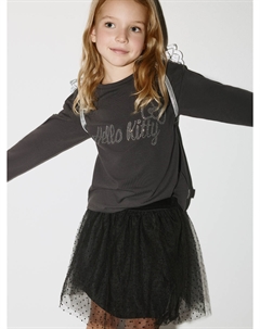 Лонгслив с аппликацией из страз Hello Kitty для девочек Sela