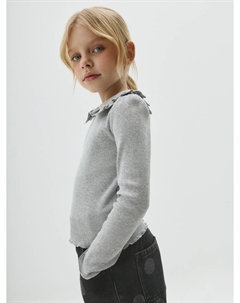 Лонгслив с воротником для девочек Sela