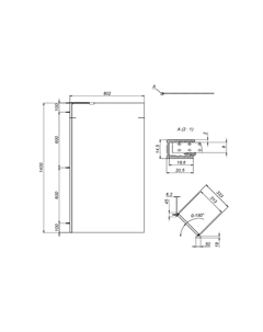 Шторка на борт ванны AM.PM Gem Am.pm.